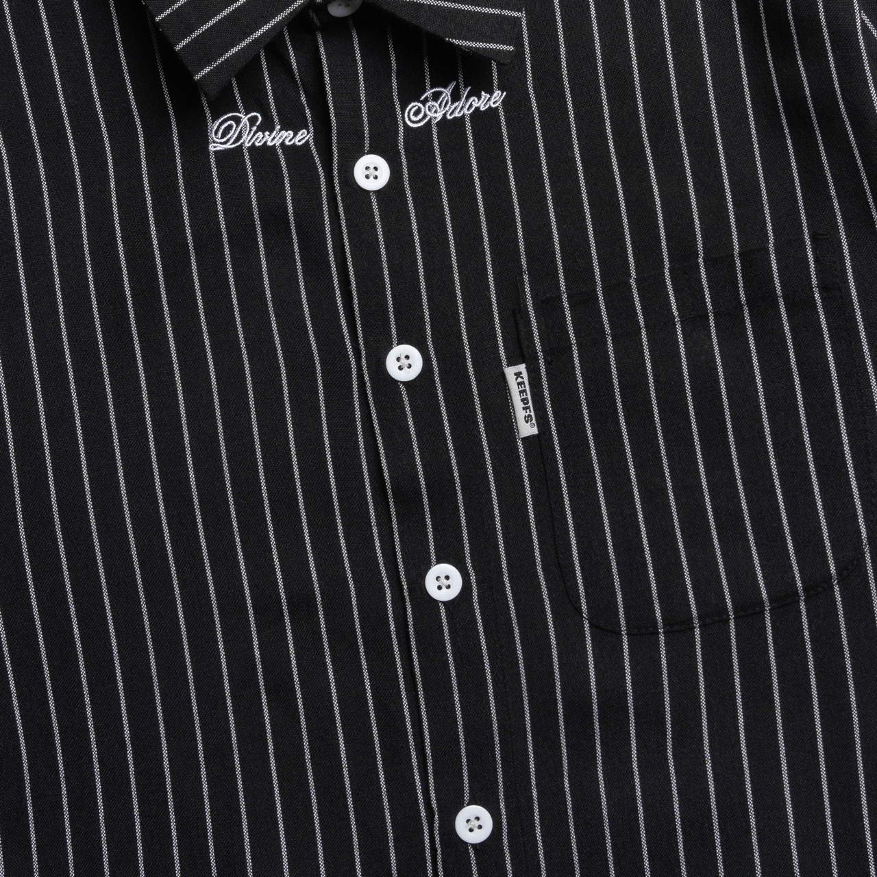 Button Up Shirt Boxy Striped - Divine - Image 11